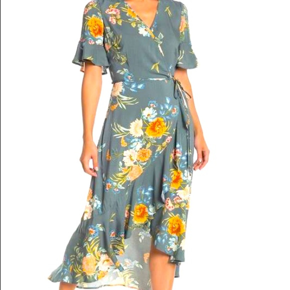 MelloDay midi wrap dress
